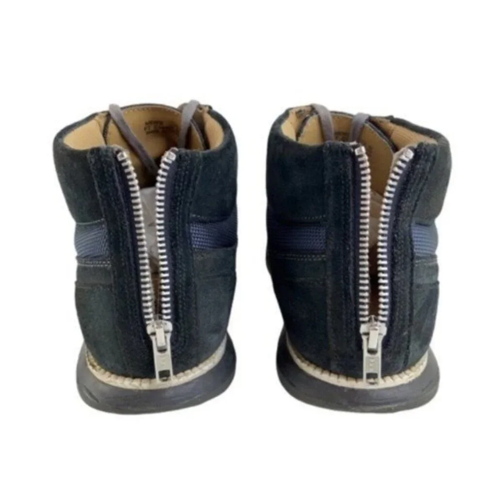 Cole Haan Grand OS Suede Canvas High Top Sneakers